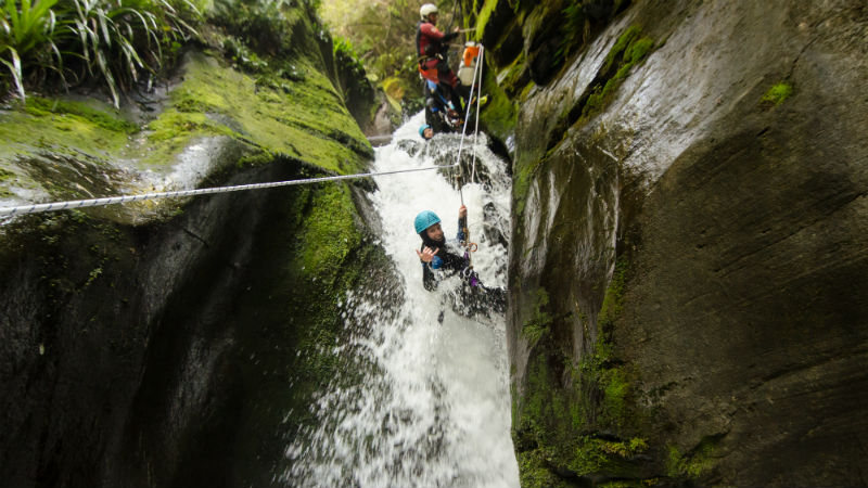 Get amongst natural New Zealand with this action packed canyoning experience.