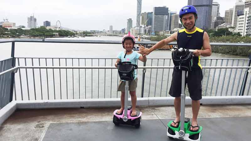 Join other riders and book your spot in our popular group Mini-Segway tours exploring the sights along the Brisbane River and Inner-City.