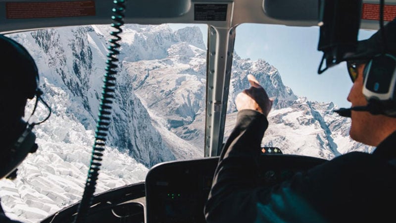 Take to the skies and experience a 25 minute helicopter flight through the Mount Cook National Park...