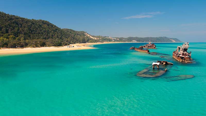 Join B52 Charters for an adventure sailing trip to Tangalooma where we snorkel, dive and swim the wrecks with turtles, dolphins, fish, birds and diverse marine life