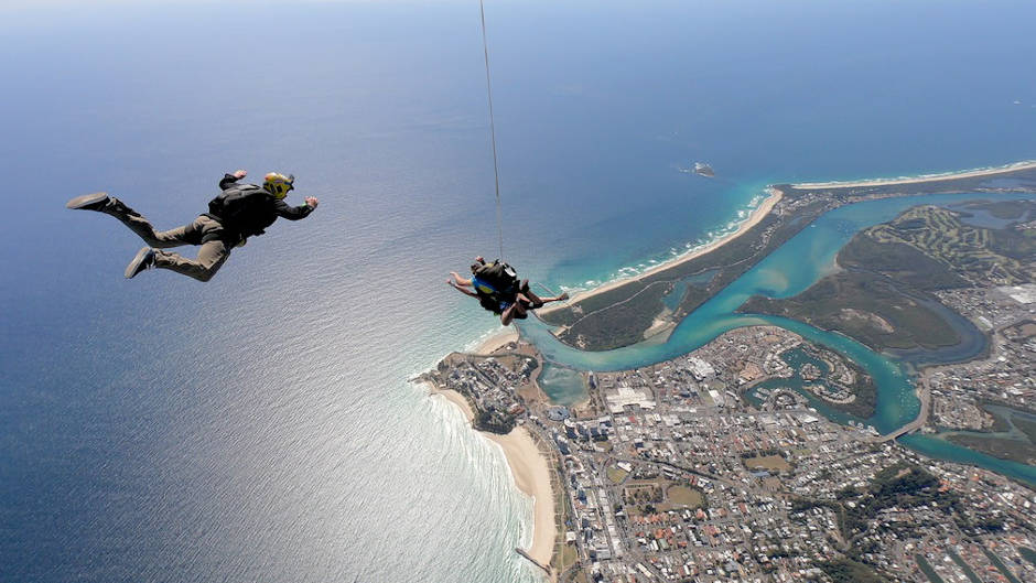 Tandem skydive over the beautiful Gold Coast, experience the thrill and enjoy the view. We even land on the beach!