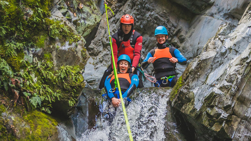 Canyoning is an adventure sport like no other! This is the perfect balance of rocks ropes and rivers. Embrace the stunning beauty of your surrounds and conquer the fun challenges of a descent through the narrow walls of the canyon. Encounter zip lines, waterfalls, rock jumps, deep pools, natural water-slides and much more!