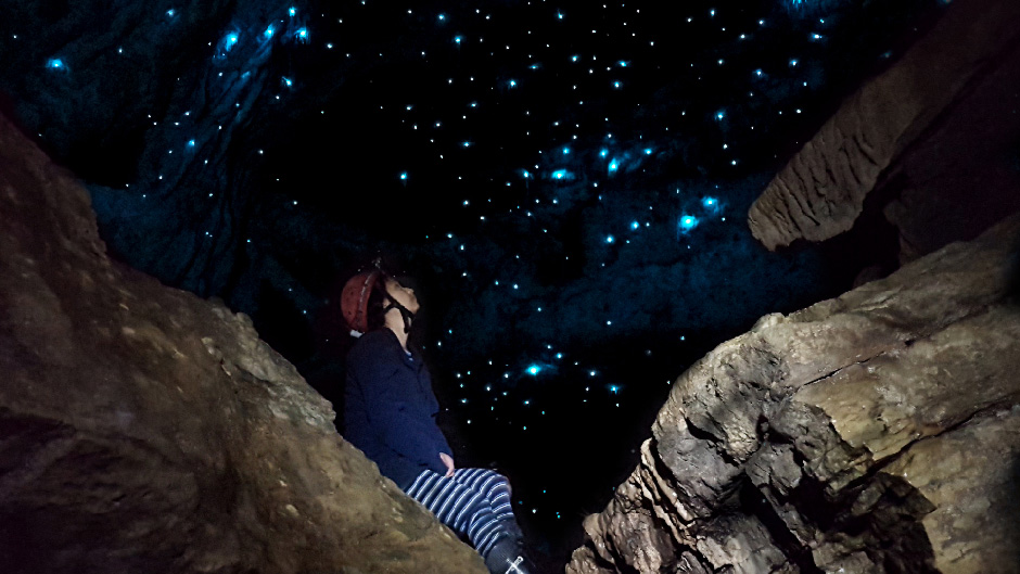 An “off the beaten track” 3 hour adventure into the stunning limestone and glow worm caves on our family farm. Waitomo’s top-rated, most authentic glowworm caving experience. 