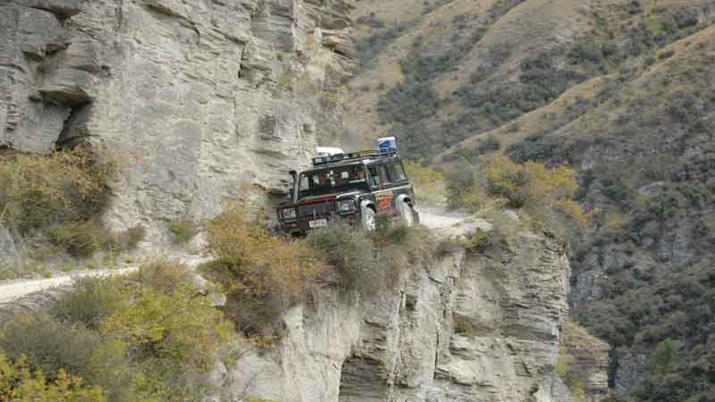 The Nomad Safaris Skippers Canyon adventure is a half-day heritage tour that follows the rugged and once treacherous Skippers Road.