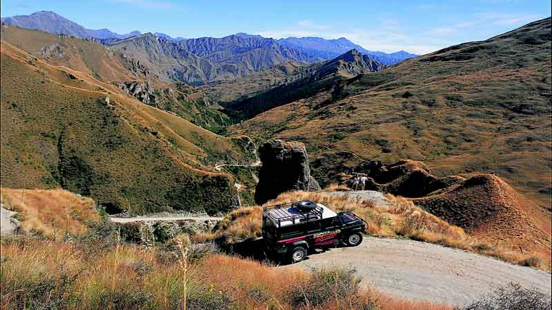 The Nomad Safaris Skippers Canyon adventure is a half-day heritage tour that follows the rugged and once treacherous Skippers Road.