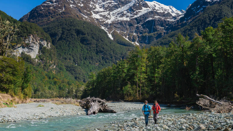 Enjoy the rich, natural diversity and breathtaking scenery of New Zealand’s Great Walk, the Routeburn Track. Hike beneath the canopy of old growth rainforest, while surrounded by crystal clear rivers, soaring mountain peaks, and beautiful birdsong, as you explore the region’s unique wilderness.
