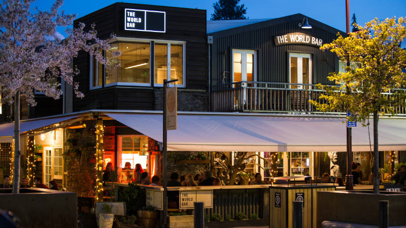 Join the party at The World Bar - an iconic Queenstown spot and a favourite  for both locals and visitors - providing teapot cocktails, craft beer (11 on tap) and a plethora of events and “night time shindiggery”.