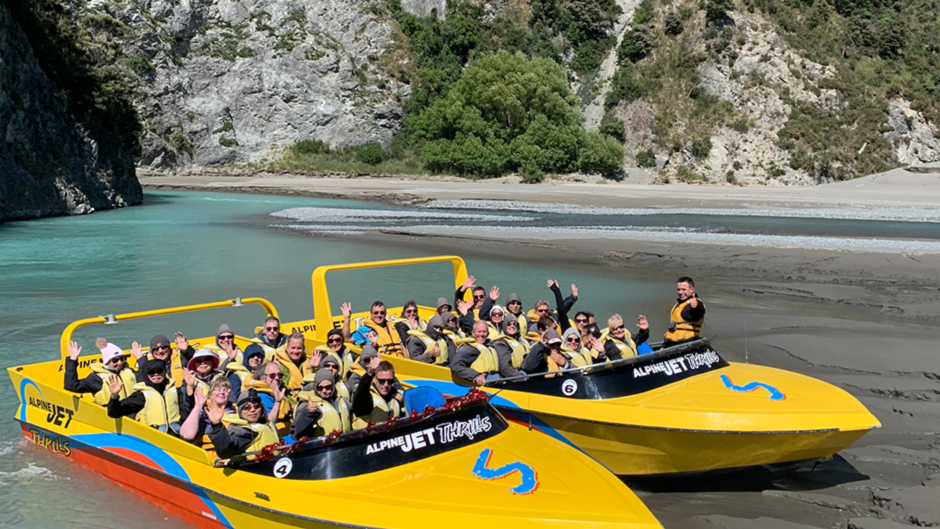 Experience breathtaking scenery with expert fast water jet boat drivers on this Canyon Safari as you travel through the gorge taking in the waterfalls and the Trans Alpine Railway. 