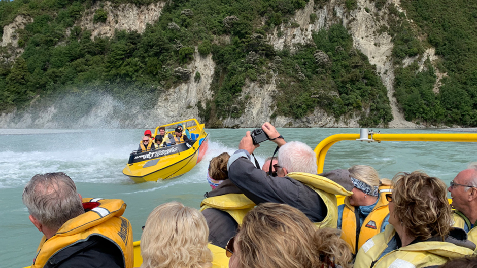 Experience breathtaking scenery with expert fast water jet boat drivers on this Canyon Safari as you travel through the gorge taking in the waterfalls and the Trans Alpine Railway. 