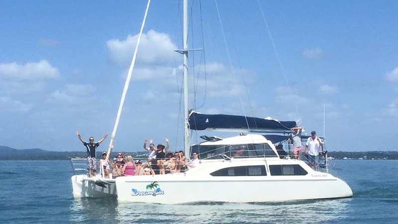 Join the crew at Aria Cruises aboard our Catamaran as we take sail to Stradbroke Island for a day Whale Watching adventure!