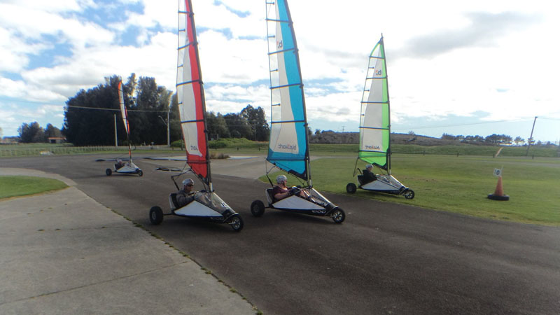 Challenge your friends and family to a blokart race around our custom built track and experience the awesomeness of this unique, exciting and truly home grown invention!