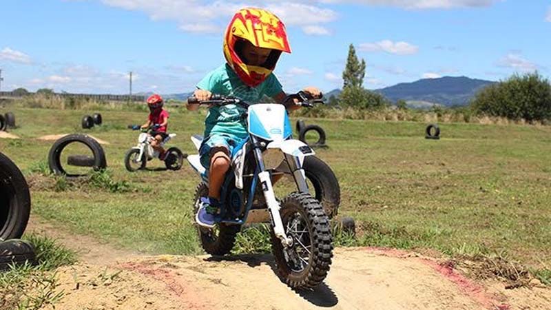 kids riding motorbike