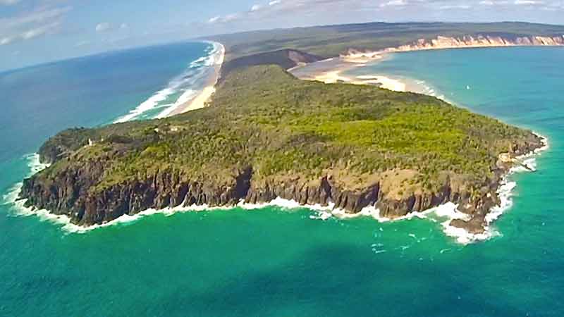 Where the locals go to get away from it all – Take a 4WD on a self guided tour to Noosa North Shore and spend the day exploring Double Island Point, the Coloured Sands and Double Island Point light house