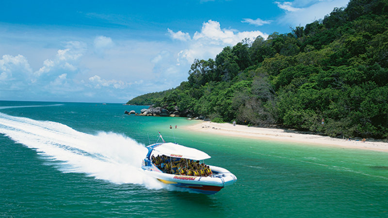 The Thunderbolt is easily the fastest and most fun way to transport yourself to Fitzroy Island. Take a 30 minute journey of thrills to an island paradise.