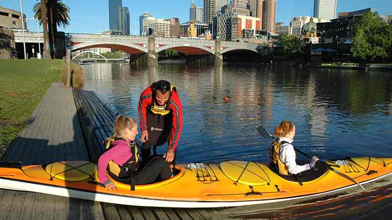 Kayaking is the perfect way to take in the sights and scenery of Melbourne City and the Yarra River, all from a unique water-level perspective