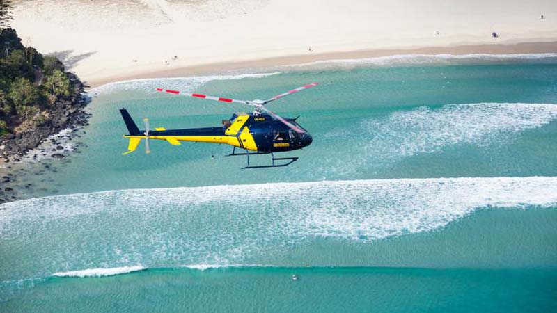 Take to the skies and experience a thrilling helicopter flight over Surfers Paradise!