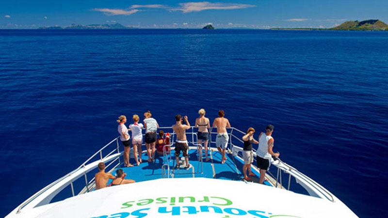 Explore the Mamanuca Islands from a comfortable Catamaran.