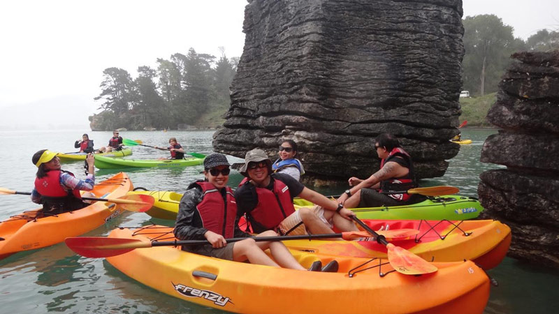Discover Raglan from a different perspective -hire a Kayak and enjoy stunning views whilst paddling. 