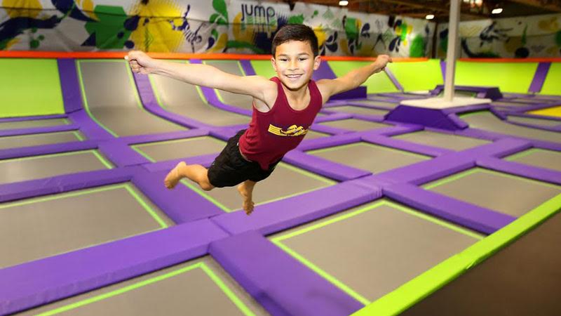 Kitted out with interlocking wall-to-wall trampolines, you’ll have free reign as you bounce between our foam diving pit, dodge ball court and huge free running space