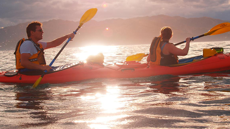 Kaikoura is world famous for its Sunsets and marine life, so what better way to experience this than by sea kayak!

Kaikoura’s Original Kayak Operator Est 1998