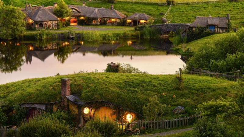 Take a fun-filled day trip to Middle-earth where you'll discover the amazing Hobbiton Movie Set and then the magical Waitomo Glowworm Caves!