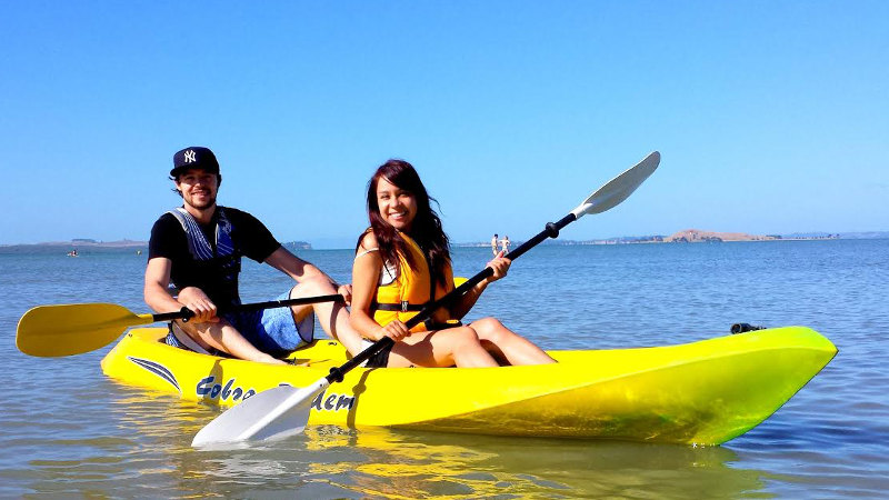Enjoy the beautiful waters of Mission Bay Beach as you glide across the water in our top of the line kayaks.