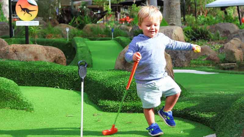 Get to Thunderbird Park on Mt Tamborine for a round of minigolf, suitable for all ages