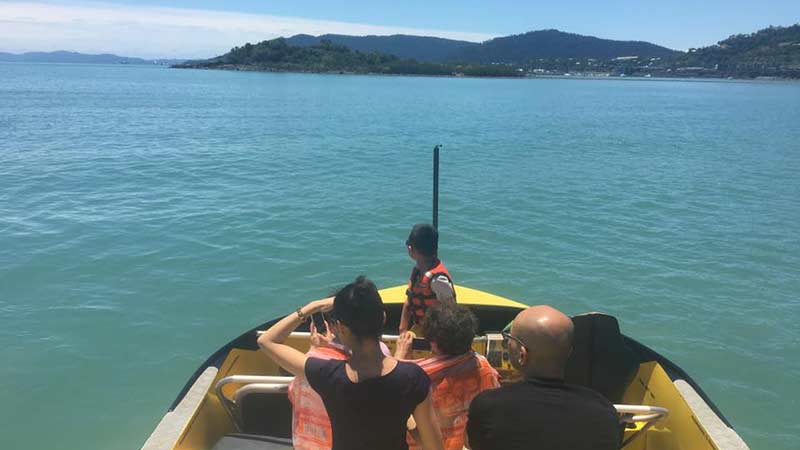 Join the team at Pioneer Adventures for a 45 minute Eco Bay Cruise around the smooth water bays in Airlie Beach