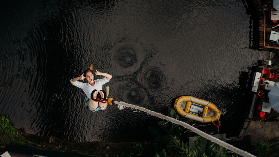 Get set to push your limits and defy gravity with an exhilarating bungy at Skypark AJ Hackett!