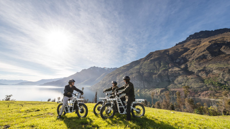 Join Real Journeys and explore the spectacular back country terrain at Walter Peak by electric trail bike.