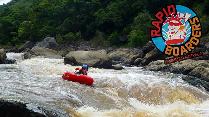 Join the team at Rapid Boarders Cairns for an afternoon on the Barron River, taking on rapids at face level