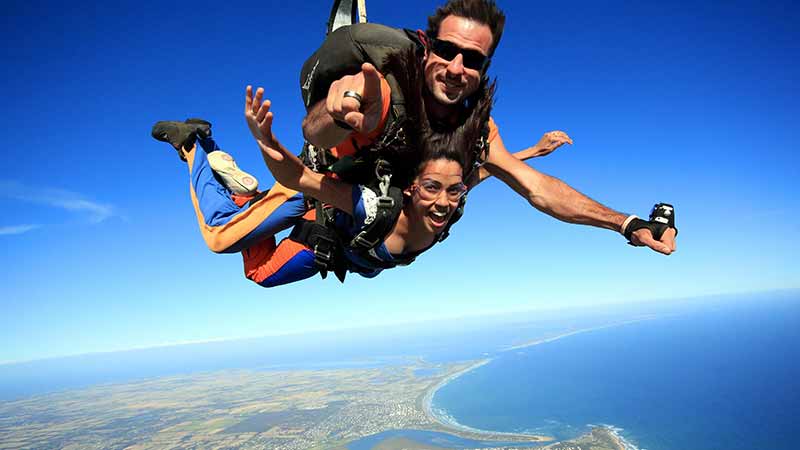 Skydiving the Great Ocean Road will give you the ultimate adrenalin rush! Exit the plane from up to 15,000 feet and getting an insane 60 seconds of life-changing freefall