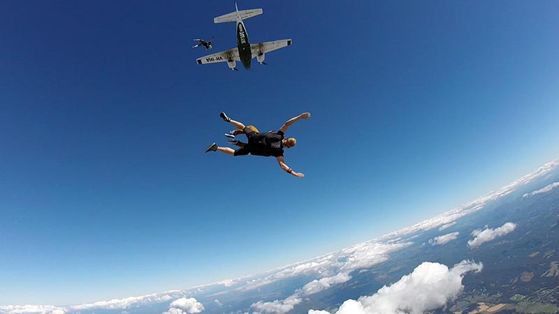 Experience the thrill skydiving from up to 12,000ft, taking in stunning views of the Sunshine Coast – from beautiful beaches the Glasshouse Mountains