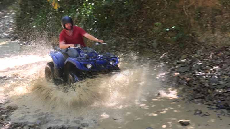 Join Cairns Quads & Adventures for an exciting ½ Day ATV quad bike tour and travel through the Rainforest on dirt tracks and creek crossings!
