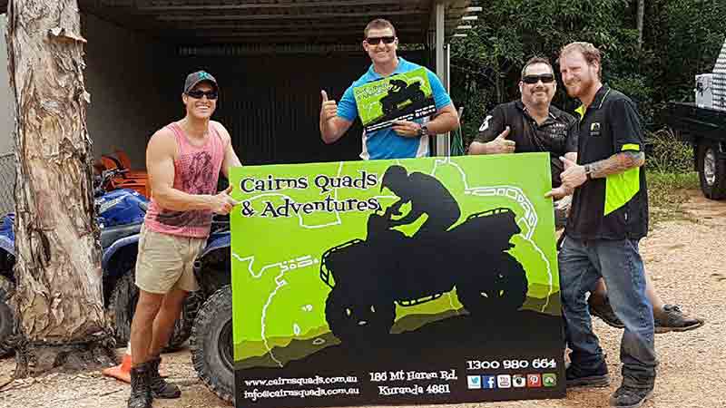 Join Cairns Quads & Adventures for an exciting ½ Day ATV quad bike tour and travel through the Rainforest on dirt tracks and creek crossings!