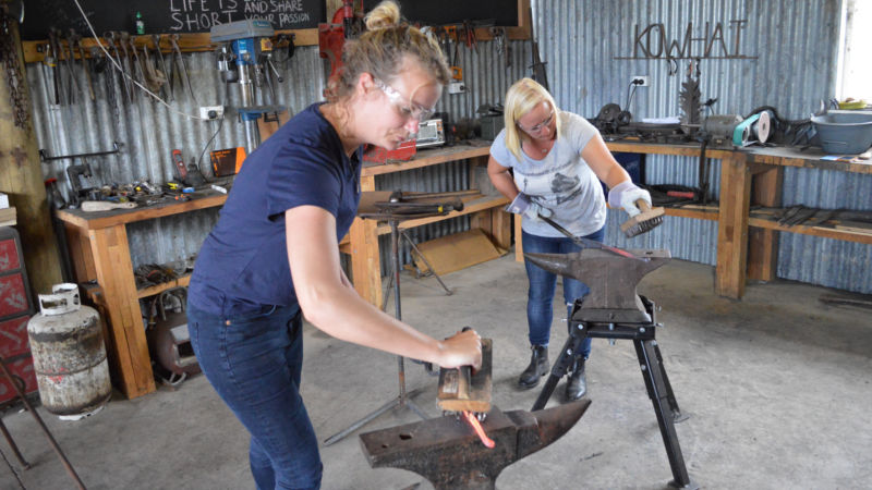 Try your hand at the art of blacksmithing In the beautiful central North Island.