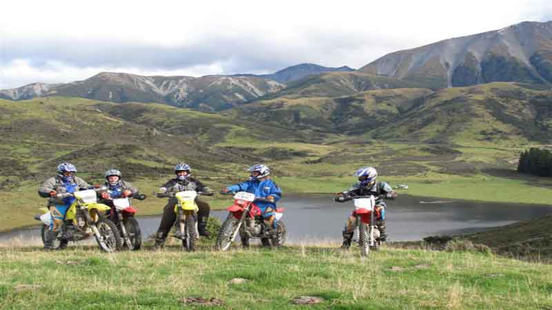 Offroad motorcycle thrills, and quad bike fun.  Riding the best high country trails in New Zealand.

Stunning scenery  - a truely unique Canterbury high country experience.