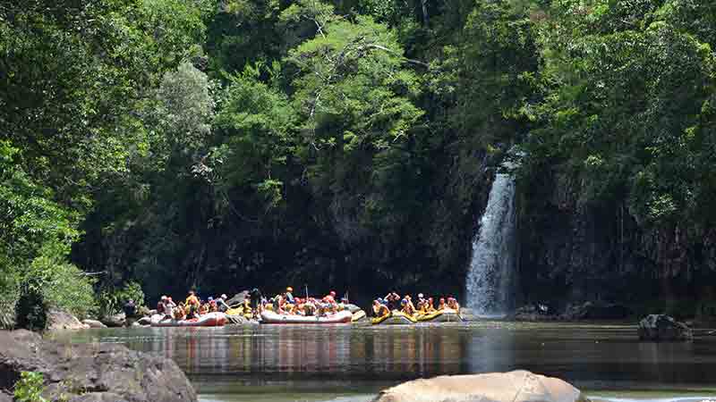 Join RNR Rafting for a full day rafting experience on the Tully River! We depart Cairns early for an epic adventure down grade 3 and 4 rapids