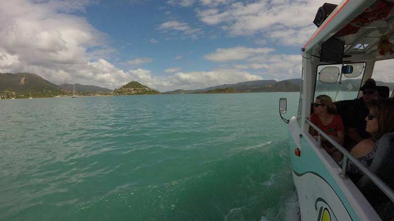 Take a a ride Airlie Beach's amphibious Larc as we explore land and sea all in one unique vehicle!