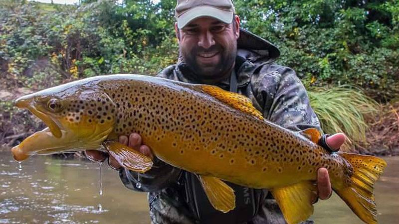 Join local fishing legend Dion for a full on day of trout fishing action in the beautiful waterways of Rotorua!