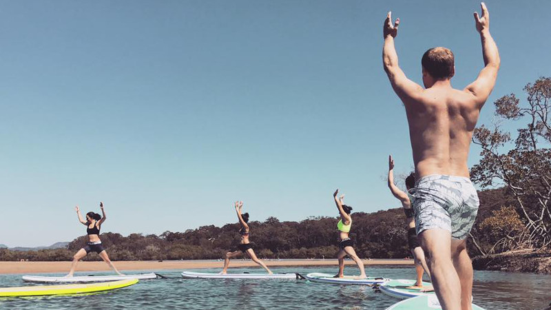 SUP Yoga is the ultimate way to relax, build body strength, connect with the beautiful outdoors and have a whole lot of fun!