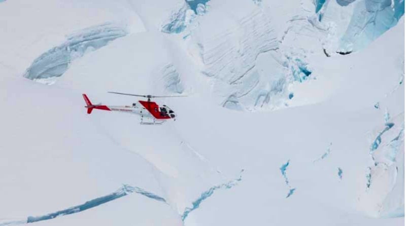 Join Glacier Helicopters for an incredible scenic flight with a snow landing on the majestic Fox Glacier!