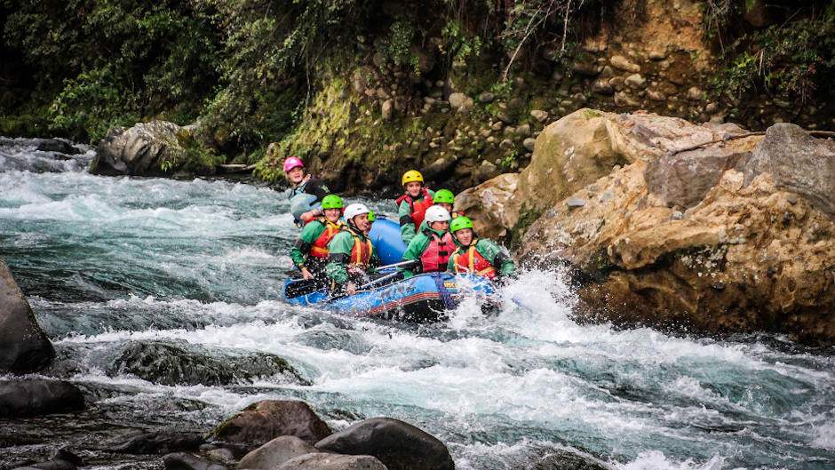 Join Rafting New Zealand for the ultimate kiwi whitewater experience - take on over 50 exhilarating rapids on the pristine Grade 3 Tongariro River. A fantastic adventure not to be missed!