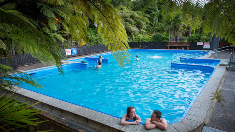 Enjoy the ambient outdoor thermal hot pool during the day surrounded by luscious fern trees and birdlife or at night the tranquillity and magical lighting that is truly special.