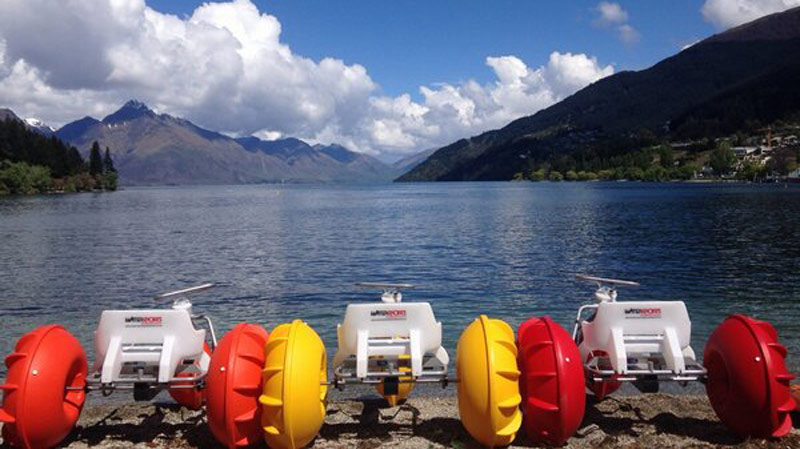 Explore Queenstown Bay with one of our fantastic, fun Aqua Bikes 