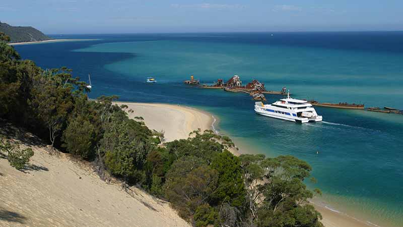 Enjoy a breathtaking SCENIC TOUR of Moreton Island in one of our comfortable 4WD coaches. This is a fully guided tour with an experienced tour guide, giving commentary of the beautiful surrounds and history of the Island