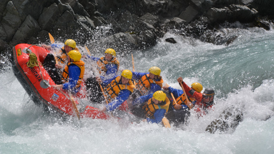 Grade 5 Rafting in Lord of the Rings Country. Rangitata Rafts.