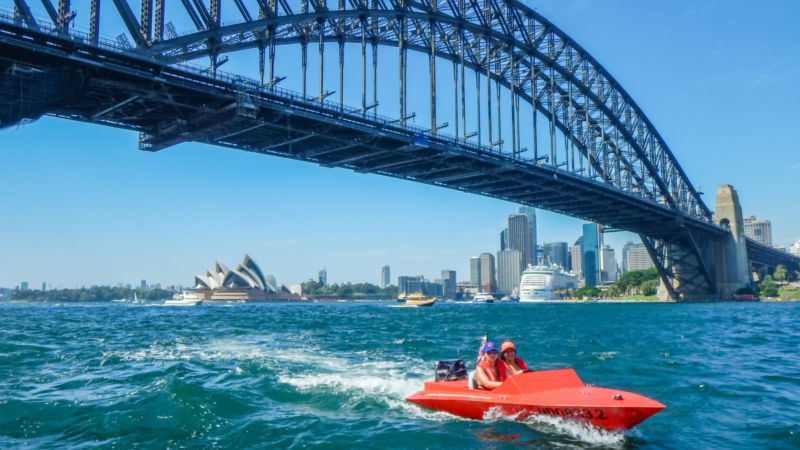 Experience the ultimate thrill as you drive your own zippy 2-seater speedboat around a selected array of spectacular Sydney Harbour sights!