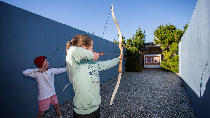 Draw the bowstring back and release your inner William Tell with 20 minutes worth of shooting in our all-weather archery range.