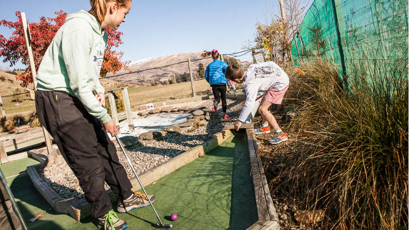 Drain that dream putt as your friends and family gaze on in disbelief!  